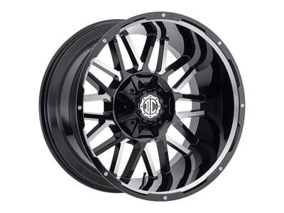 Xtreme Offroad NX-12 Midnight Black Milled 6-Lug Wheel; 20x9; -12mm Offset (22-25 Bronco Raptor)