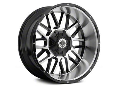 Xtreme Offroad NX-12 Midnight Black Milled 6-Lug Wheel; 20x9; 12mm Offset (22-25 Bronco Raptor)