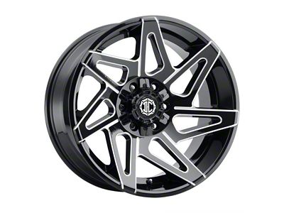Xtreme Offroad NX-14 Midnight Black Milled 6-Lug Wheel; 20x10; -25mm Offset (22-25 Bronco Raptor)