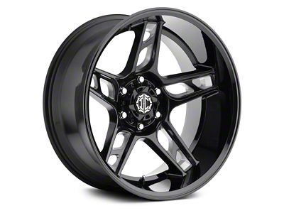 Xtreme Offroad NX-15 Midnight Black Milled 6-Lug Wheel; 20x10; -25mm Offset (22-25 Bronco Raptor)