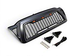Impulse Upper Replacement Grille with Amber LED Lights; Charcoal Gray (05-11 Tacoma)