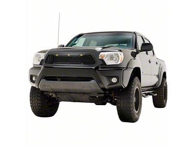 Impulse Upper Replacement Grille with Amber LED Lights; Charcoal Gray (12-15 Tacoma)