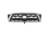 Upper Replacement Grille; Matte Black with Chrome (05-10 Tacoma)