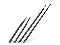Door Window Belt Weatherstrip Seals; Front and Rear (07-21 Tundra Double Cab)