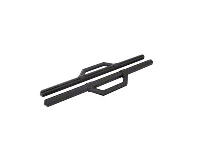 Hex Series Side Step Bars without Mounting Brackets; Textured Black (07-25 Tundra Regular Cab)