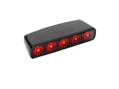 LED Third Tail Light; Black Housing; Clear Lens (18-25 Jeep Wrangler JL)