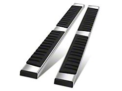 6.75-Inch Wide Flat Running Boards; Chrome (16-24 Titan XD King Cab)