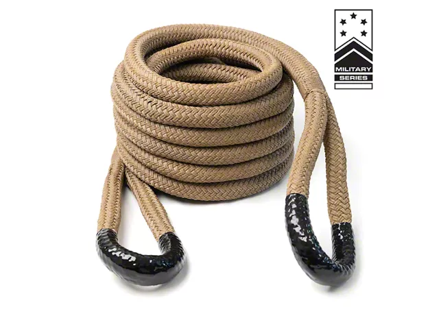 7 Inch Rope Yankum Ropes Jeep Cherokee 7/8-Inch x 30-Foot Kinetic Rope; Desert Tan ...