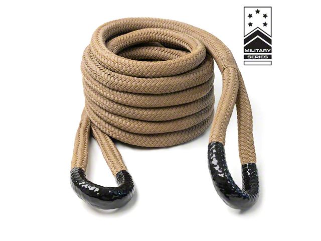 Wrangling Rope Yankum Ropes Jeep Wrangler 5/8-Inch x 30-Foot Kinetic Rope; Desert Tan ...