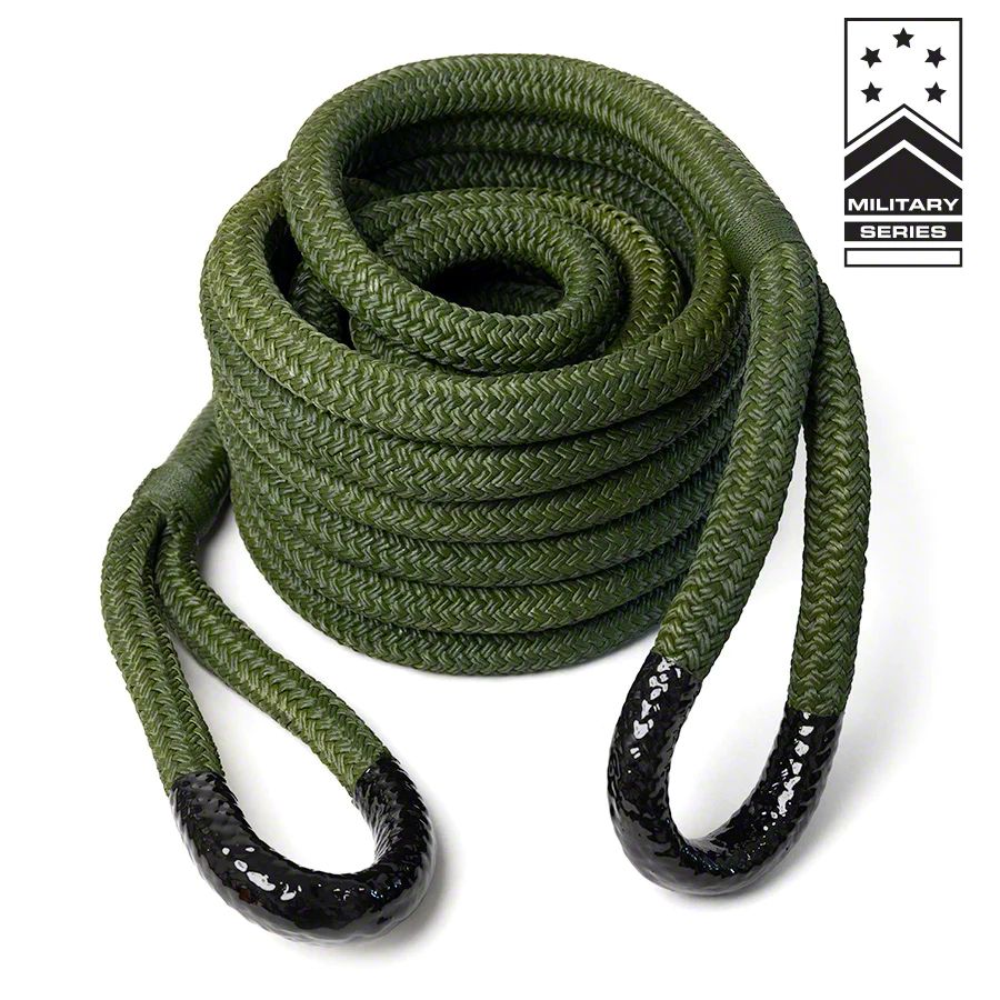 Yankum Ropes Jeep Wrangler 5/8-Inch x 30-Foot Kinetic Rope; OD Green ...