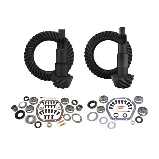 Yukon Gear Jeep Wrangler Dana 30 Front Axle 44 Rear Axle Ring and Pinion Gear Kit with Install Kit 5.13 Gear Ratio YGK014 07 18 Jeep Wrangler JK Excluding Rubicon Free Shipping