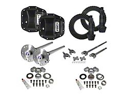 Yukon Gear Dana 44 Front/Dana 44 Rear Axle Ring Pinion and Gear Kit with Differential Covers, Front and Rear Axles; 4.88 Gear Ratio (18-26 Jeep Wrangler JL Rubicon)