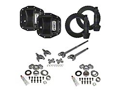 Yukon Gear Dana 44 Front/Dana 44 Rear Axle Ring Pinion and Gear Kit with Differential Covers and Front Axles; 5.13 Gear Ratio (18-26 Jeep Wrangler JL Rubicon)