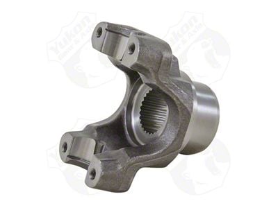 Yukon Gear Differential End Yoke; Rear Differential; Model 35; Pinion Yoke; 26-Spline; 1.844-Inch Hub Diameter; For 1310 U-Joint Size; 3.219-Inch Span; 1.062-Inch Cap Diameter; Straps Style (87-06 Jeep Wrangler YJ & TJ)