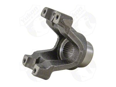 Yukon Gear Differential End Yoke; Rear Differential; Model 35; Pinion Yoke; 26-Spline; 3.50-Inch Tall; 1.844-Inch Hub Diameter; For 1330 U-Joint Size; 3.625-Inch Span; 1.062-Inch Cap Diameter; Strap Style (87-06 Jeep Wrangler YJ & TJ)