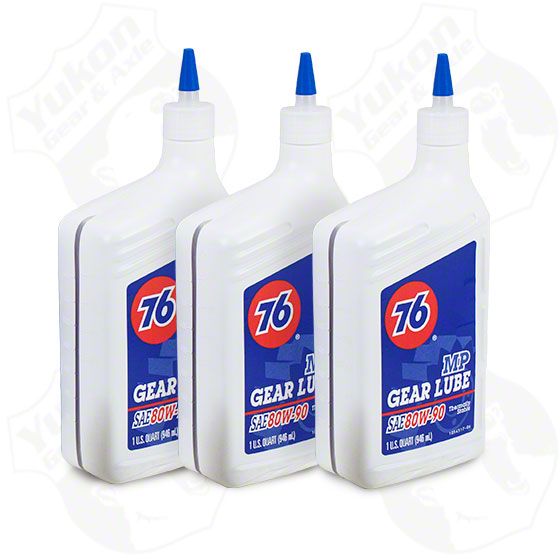 Yukon Gear Jeep Wrangler Differential Oil; 3Quart Conventional 80W90 OK 3QRTCONV (6618 Jeep