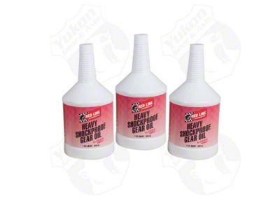 Yukon Gear Differential Oil; 3-Quart Redline Synthetic Shock Proof Oil; 75W250 (66-18 Jeep CJ5, CJ7, Wrangler YJ, TJ & JK)