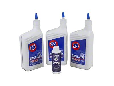 Yukon Gear Differential Oil; 4-Quart Redline Synthetic Shock Proof Oil; 75W250 (66-18 Jeep CJ5, CJ7, Wrangler YJ, TJ & JK)