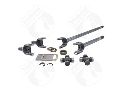 Yukon Gear Drive Axle Shaft Assembly; Front; Dana 30; Front Axle Kit; 27-Spline; 4340 Chromoly Upgrade (82-86 Jeep CJ5 & CJ7)