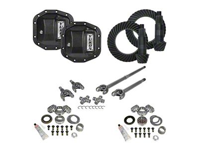Yukon Gear Stage 3 Dana 30 Front Axle/Dana 35 Rear Axle Ring and Pinion Gear Kit; 4.56 Gear Ratio (18-25 Jeep Wrangler JL, Excluding Rubicon)