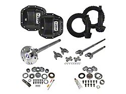 Yukon Gear Stage 4 Dana 30 Front Axle/Dana 44 Rear Axle Ring and Pinion Gear Kit; 4.56 Gear Ratio (18-25 Jeep Wrangler JL, Excluding Rubicon)
