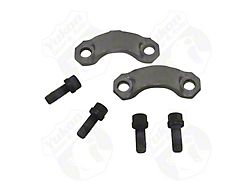 Yukon Gear Universal Joint Strap Kit; Rear; Model 35; Dana 30 or Dana 44; Chrysler 9.25-Inch; Pinion Yoke Strap Kit; For 1310 and 1330 U-Joint; 1.063-Inch Cap Diameter; 2-Straps and 4-Bolts (66-06 Jeep CJ5, CJ7, Wrangler YJ & TJ)