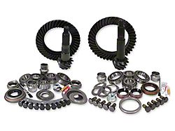 Yukon Gear Dana 30 Front Axle/44 Rear Axle Ring and Pinion Gear Kit with Install Kit; 4.56 Gear Ratio (07-18 Jeep Wrangler JK, Excluding Rubicon)