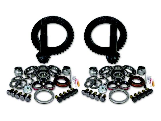 Yukon Gear Jeep Wrangler Dana 44 Front Axle 44 Rear Axle Ring Gear and Pinion Kit w Install Kit 4.56 Gears YGK054 07 18 Jeep Wrangler JK Rubicon
