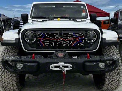 ZKD Customs Grille Insert; Rubicon Trail (24-25 Jeep Gladiator JT)