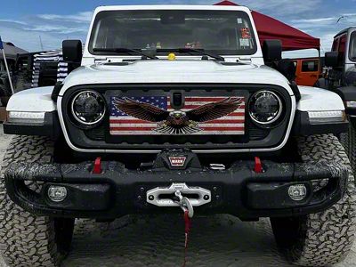 ZKD Customs Grille Insert; Screamin' Eagle (24-25 Jeep Gladiator JT)