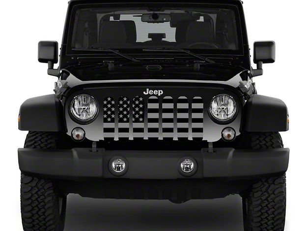 ZKD Customs Jeep Wrangler Grille Insert; Scatered Sunflowers 20015
