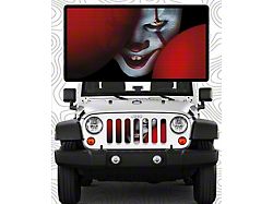 ZKD Customs Grille Insert; Creepy Clown (07-18 Jeep Wrangler JK)