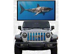 ZKD Customs Grille Insert; Great White (18-23 Jeep Wrangler JL)