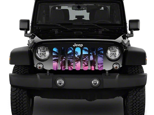 Jeep グリル 北米ルビコン仕様 フロントグリル RUBICON メッシュインサート