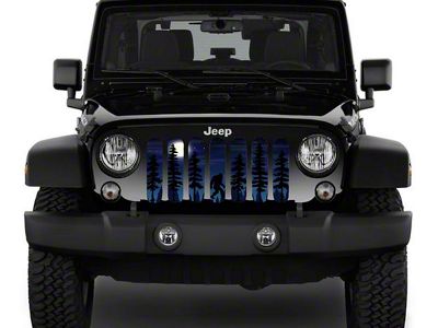 ZKD Customs Grille Insert; Sasquatchy 2 (07-18 Jeep Wrangler JK)