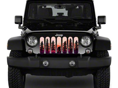 ZKD Customs Grille Insert; Sasquatchy (07-18 Jeep Wrangler JK)