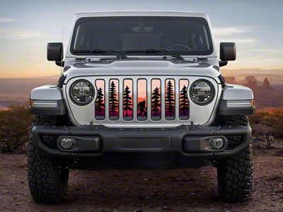 ZKD Customs Grille Insert; Sasquatchy (18-23 Jeep Wrangler JL)