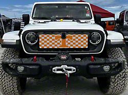 ZKD Customs Grille Insert; TN Vols Check Flag (24-25 Jeep Wrangler JL)
