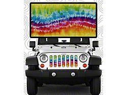 ZKD Customs Grille Insert; Water Color Tye Dye (07-18 Jeep Wrangler JK)