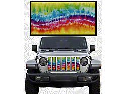 ZKD Customs Grille Insert; Water Color Tye Dye (18-23 Jeep Wrangler JL)