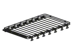 Zombie Racks Wasteland Full Roof Rack with Double Tap Rails; Textured Black (18-25 Jeep Wrangler JL 4-Door)