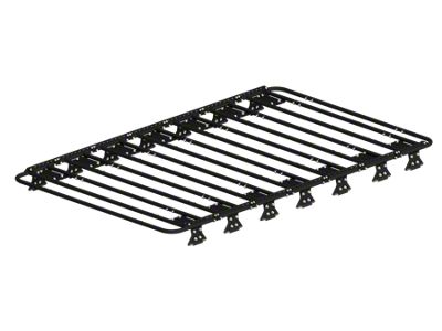 Zombie Racks Wasteland Full Roof Rack with Hybrid Death Rails; Textured Black (18-25 Jeep Wrangler JL 4-Door)