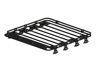 Zombie Racks Wasteland Half Roof Rack with Double Tap Rails; Raw (18-25 Jeep Wrangler JL 4-Door)