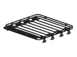 Zombie Racks Wasteland Half Roof Rack with Double Tap Rails; Textured Black (18-25 Jeep Wrangler JL 4-Door)