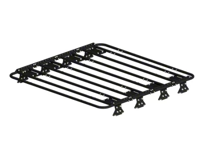 Zombie Racks Wasteland Half Roof Rack with Hybrid Death Rails; Raw (18-25 Jeep Wrangler JL 4-Door)