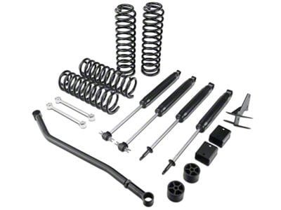 Zone Offroad 4-Inch Lift Kit with Nitro Shocks (07-18 Jeep Wrangler JK 2-Door)