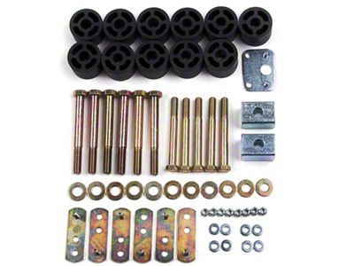 Zone Offroad 1.25-Inch Body Lift Kit (87-95 Jeep Wrangler YJ)