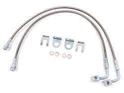 Zone Offroad Front Stainless Brake Lines for 4 to 6-Inch Lift (07-18 Jeep Wrangler JK)