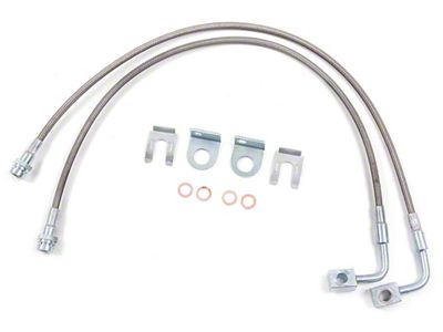Zone Offroad Front Stainless Brake Lines for 4 to 6-Inch Lift (07-18 Jeep Wrangler JK)