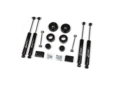 Zone Offroad 2-Inch Coil Spring Spacer Lift Kit with Nitro Shocks (18-25 Jeep Wrangler JL)